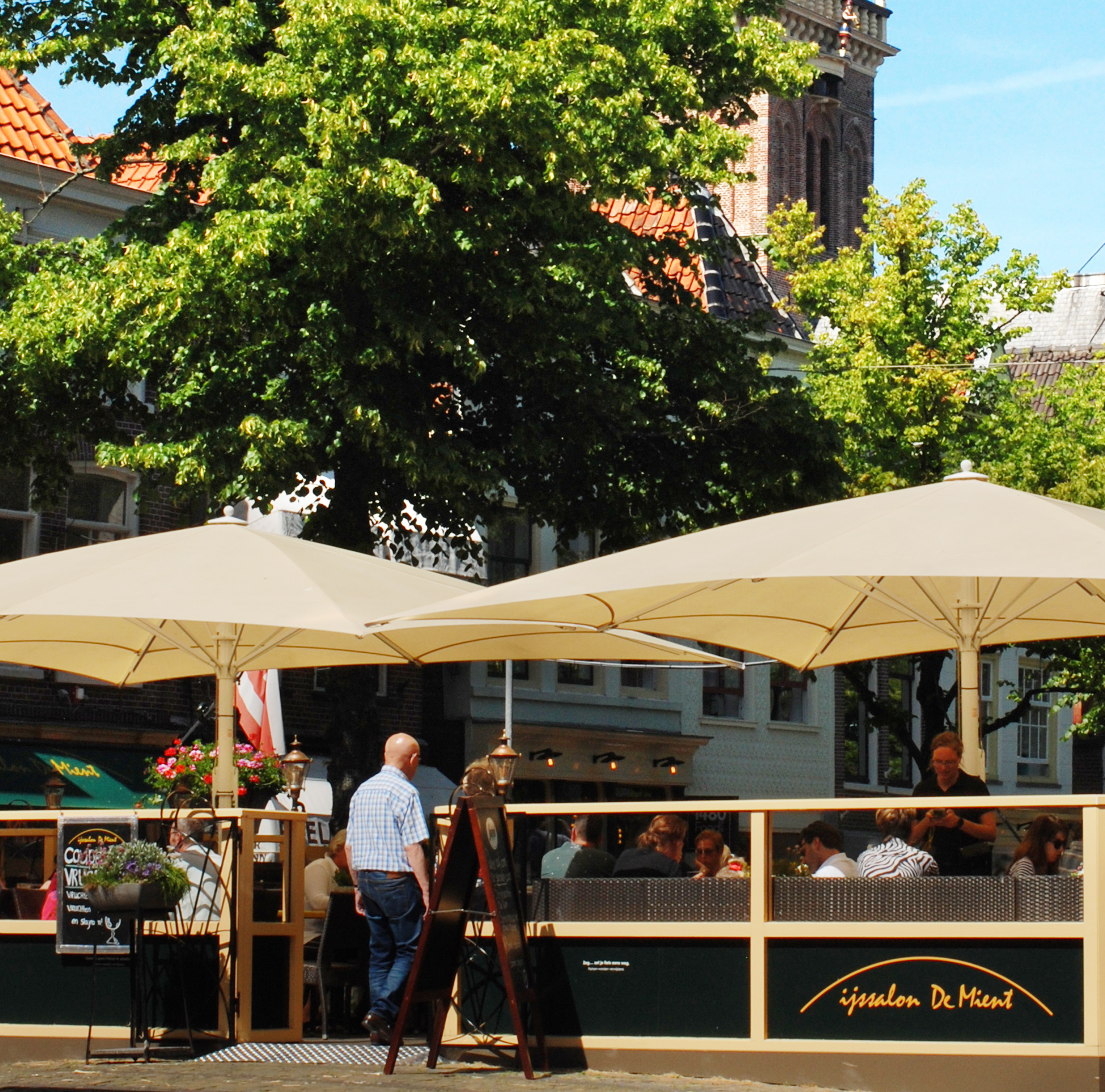 Terras van Ijssalon de Mient Alkmaar